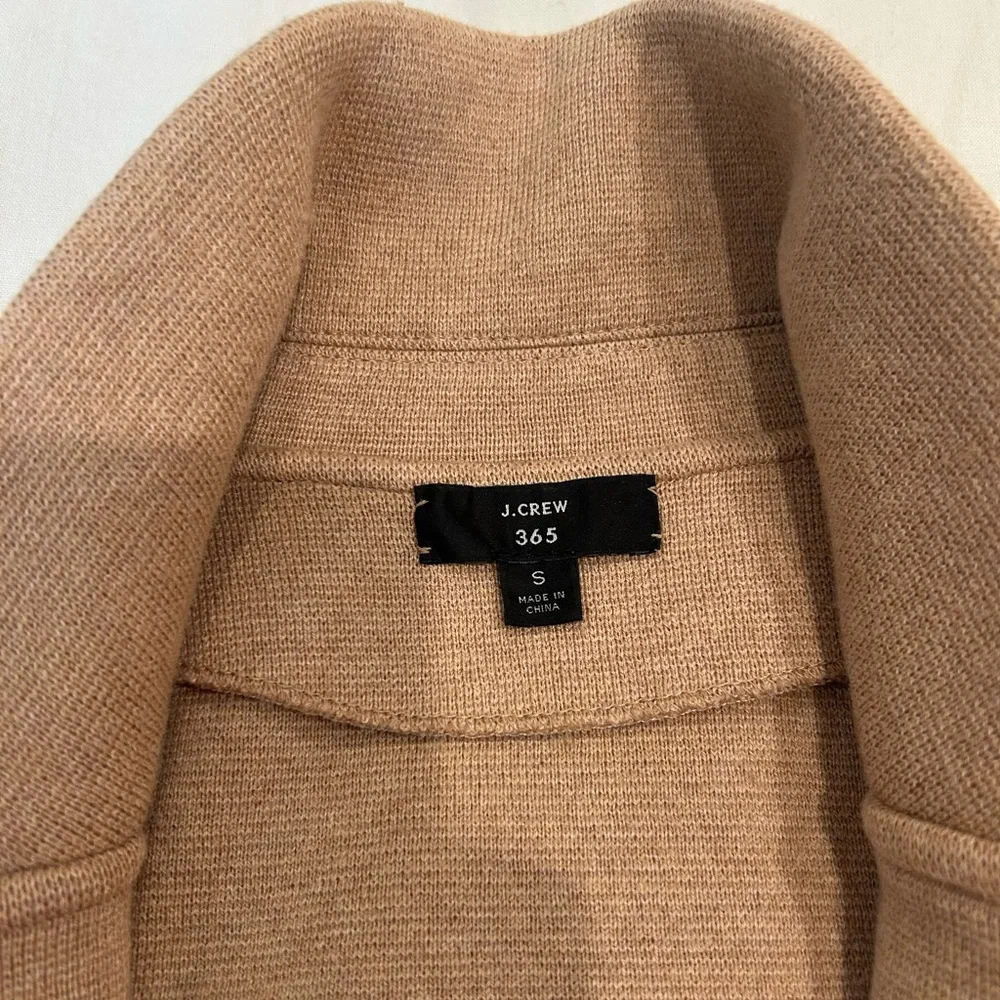 Jcrew - sweater blazer (S) Tan Knit Sweater - Picture 6 of 6